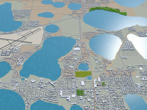 winter haven city florida usa 25km Modèle 3D