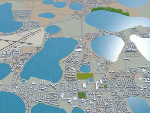 winter haven city florida usa 25km 3D Model