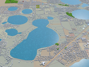 winter haven city florida usa 25km Modèle 3D