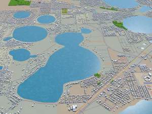 winter haven city florida usa 25km 3D Model