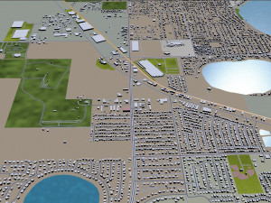 winter haven city florida usa 25km Modèle 3D