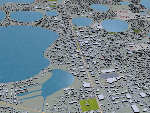 winter haven city florida usa 25km Modèle 3D