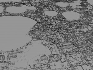 winter haven city florida usa 25km Modèle 3D