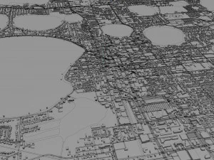 winter haven city florida usa 25km 3D Model