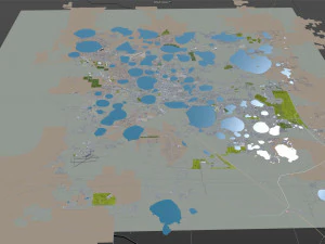 winter haven city florida usa 25km 3D Model