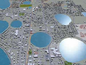 winter haven city florida usa 25km Modèle 3D