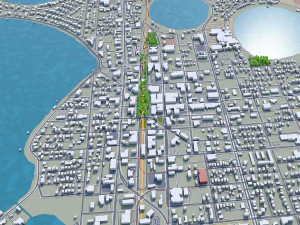 winter haven city florida usa 25km 3D Model