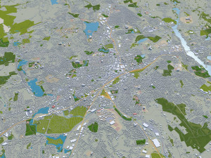 worcester city massachusetts usa 30km 3D Model