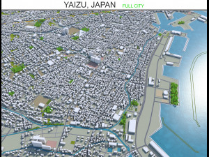 yaizu city japan 25km 3D Model