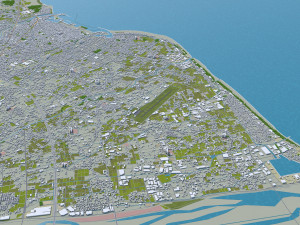 yaizu city japan 25km Model 3D