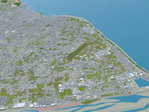 yaizu city japan 25km 3D Model
