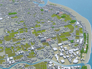 yaizu city japan 25km Model 3D