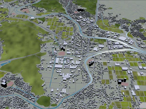 yaizu city japan 25km 3D Model