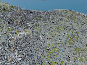 yaizu city japan 25km 3D Model