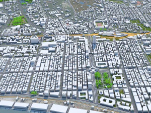 Місто Янгон М'янма 60 км 3D Модель