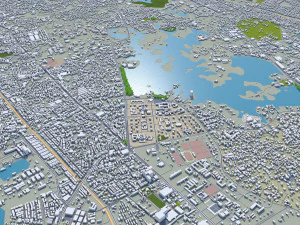 Yangon city myanmar 60km 3D Model