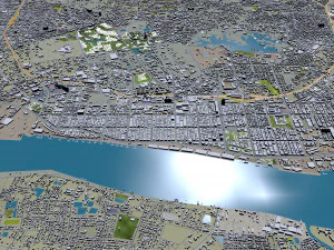 Yangon city myanmar 60km 3D Model