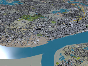 Yangon city myanmar 60km Modelo 3D