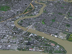 Yangon city myanmar 60km Modelo 3D