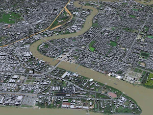 Yangon city myanmar 60km 3D Model