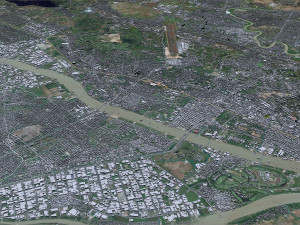 Yangon city myanmar 60km Modelo 3D