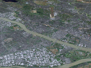 Yangon city myanmar 60km 3D Model