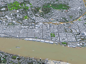 Yangon city myanmar 60km Modelo 3D