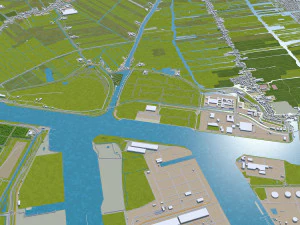 zaanstad city netherlands 25km 3D Model
