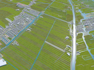 zaanstad city netherlands 25km 3D Model