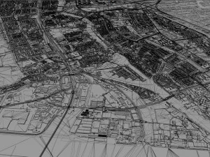 zaanstad city netherlands 25km 3D Model