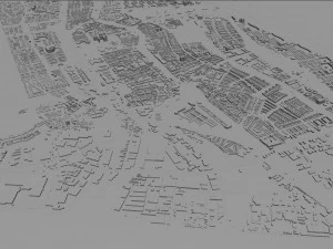 zaanstad city netherlands 25km 3D Model