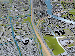 zaanstad city netherlands 25km Modelo 3D