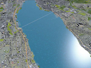 zurich city switzerland 30km 3D Model