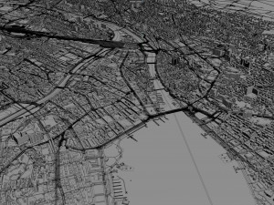 zurich city switzerland 30km Model 3D