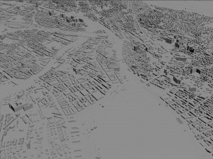 zurich city switzerland 30km Model 3D