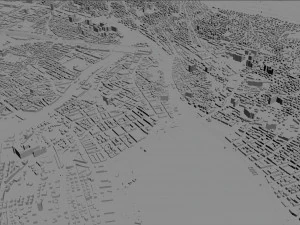 zurich city switzerland 30km 3D Model