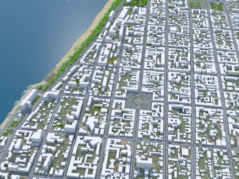 Samara city russia 70km 3D मॉडल