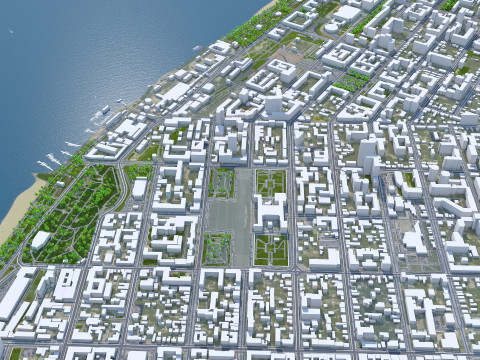Samara city russia 70km 3D मॉडल