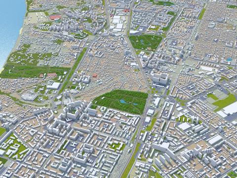 Samara city russia 70km 3D मॉडल