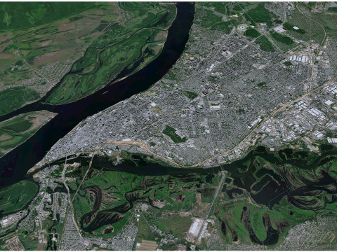 Samara city russia 70km 3D मॉडल