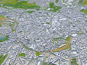 aachen city germany 30km Modelo 3D