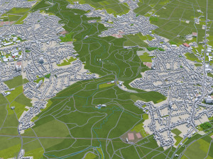 aachen city germany 30km Modelo 3D