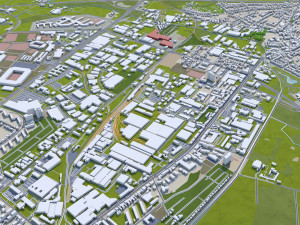 aachen city germany 30km Modelo 3D
