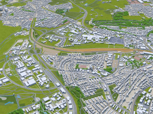 aachen city germany 30km Modelo 3D