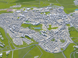 aachen city germany 30km Modelo 3D