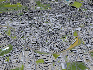 aachen city germany 30km 3D Model