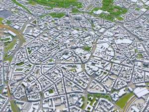 aachen city germany 30km Modelo 3D