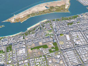 Abu dhabi city uae 70km 3D Model