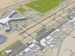 Abu dhabi city uae 70km 3D Модель