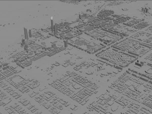 Cidade de Abu Dhabi Emirados &Aacute;rabes Unidos 70 km Modelo 3D